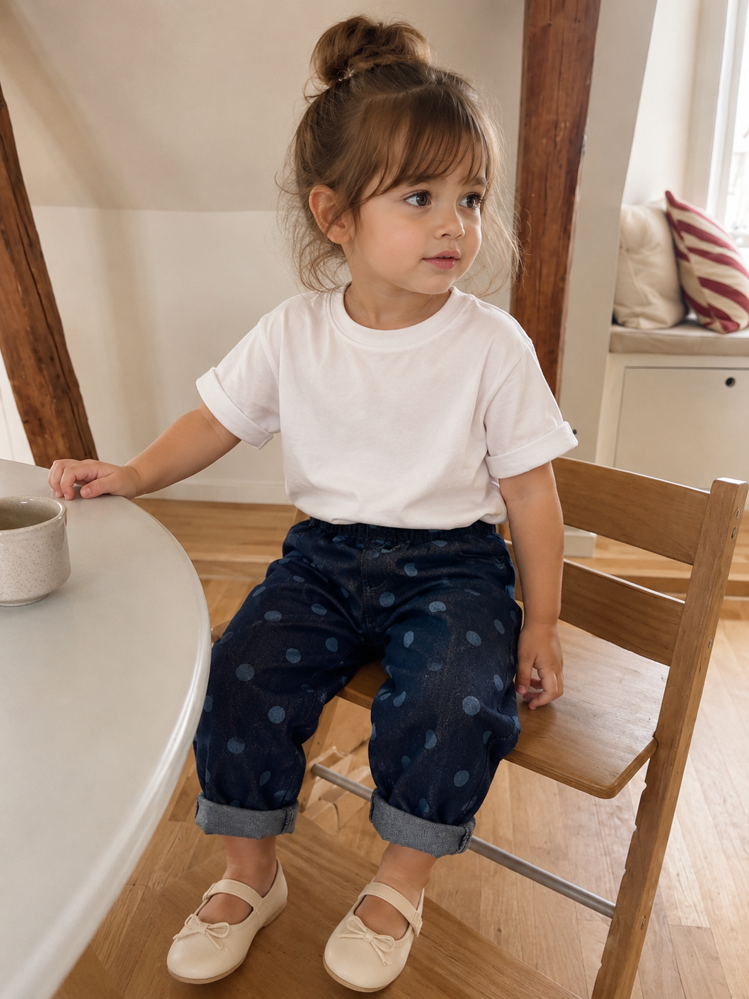 Spotted Balloon Jeans