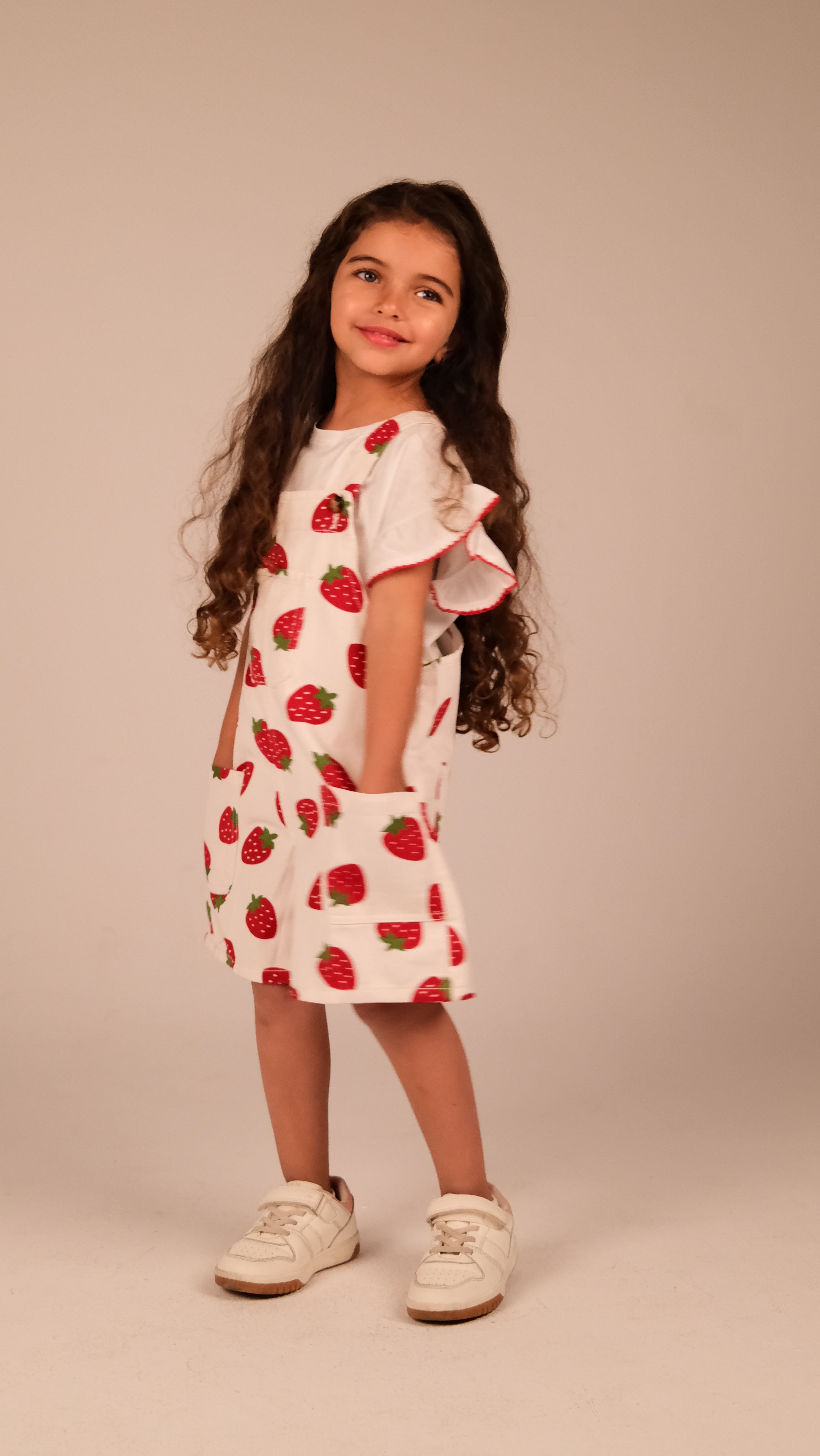 Strawberry Printed Salopette