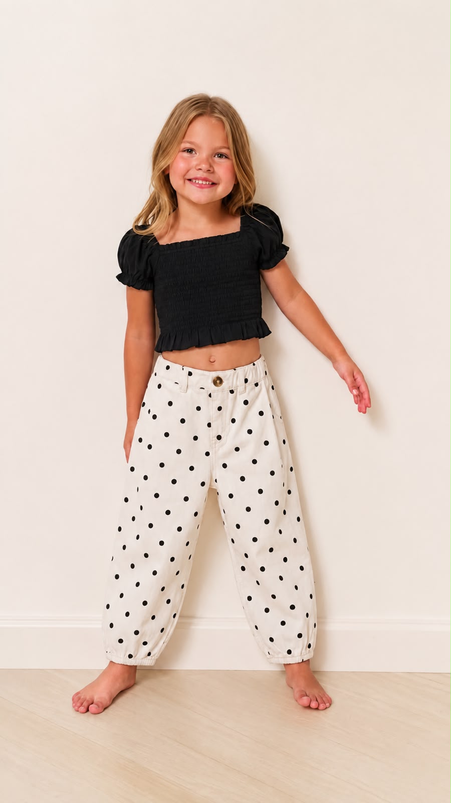 Polka Dot Balloon Jeans