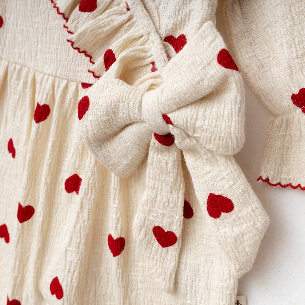 Heart Ruffle Romper