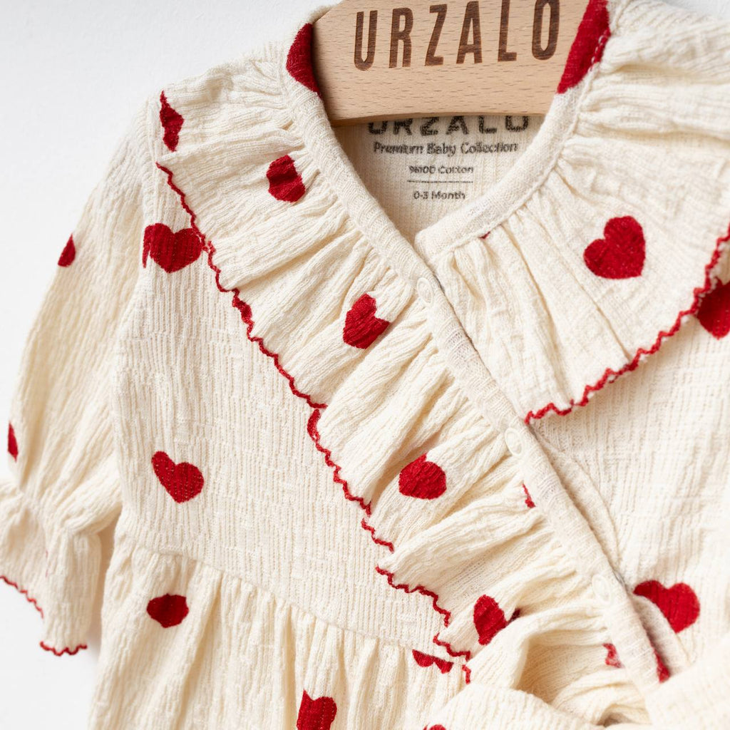 Heart Ruffle Romper