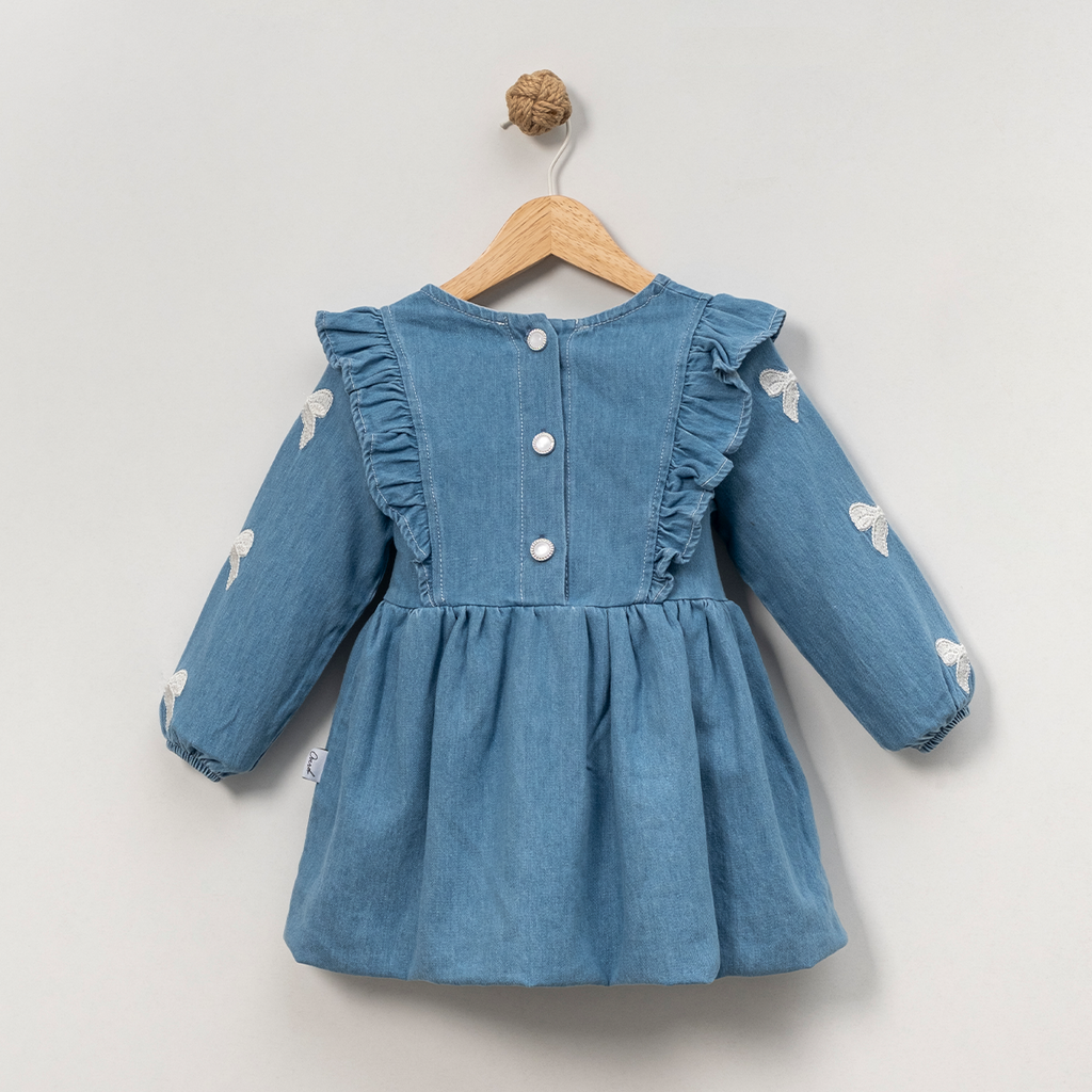 Denim Bow Dress