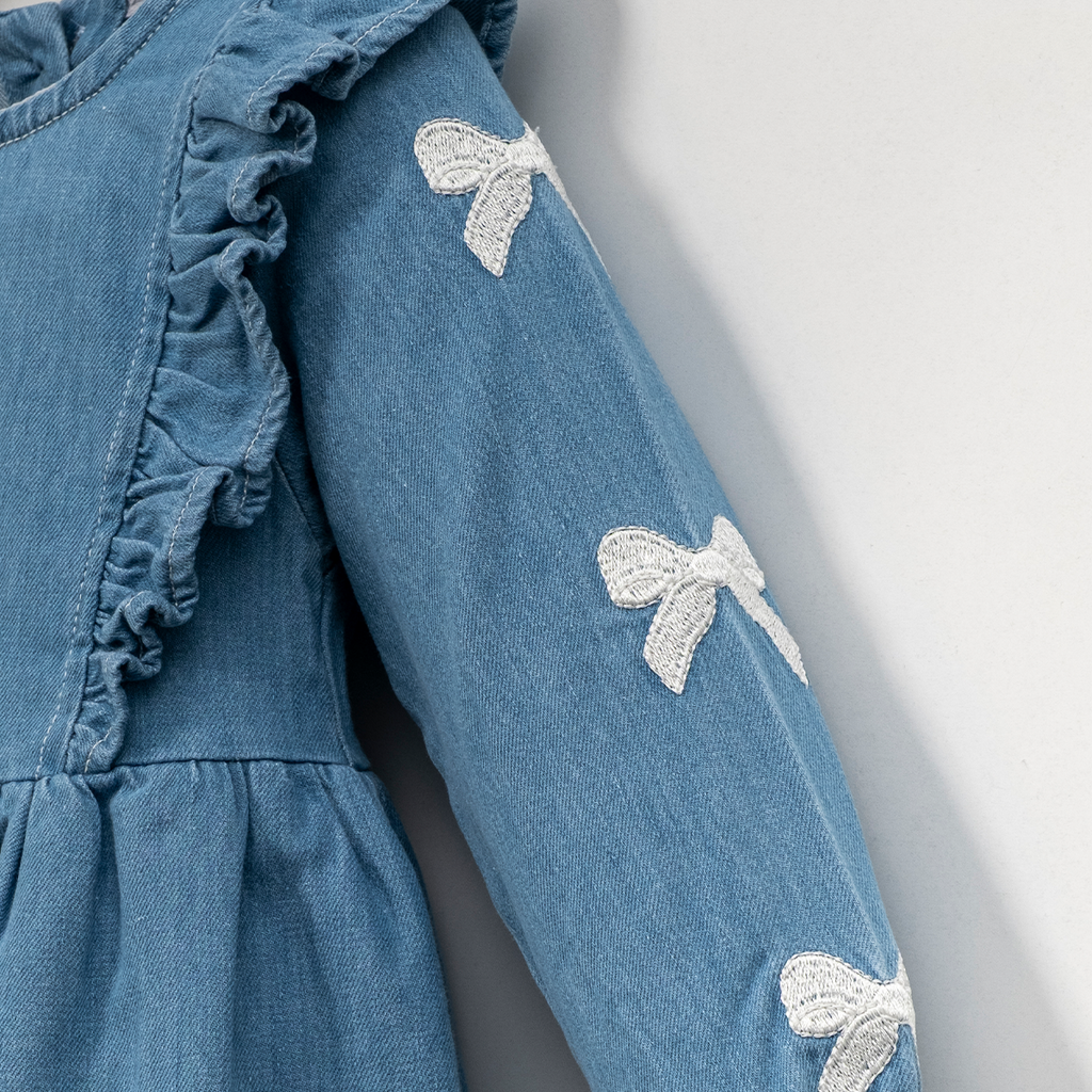 Denim Bow Dress