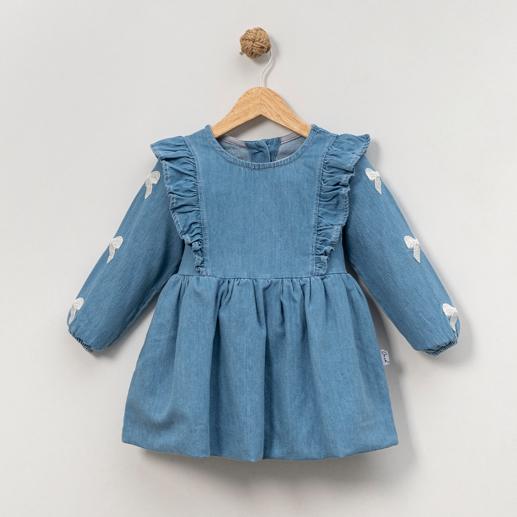 Denim Bow Dress