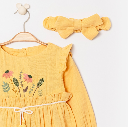 Golden Bloom Dress