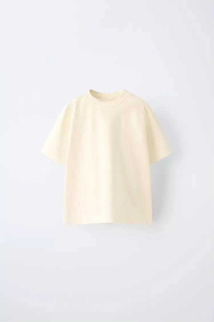 Oversize Basic T-Shirt - Beige