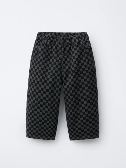Damalı Balloon Pants