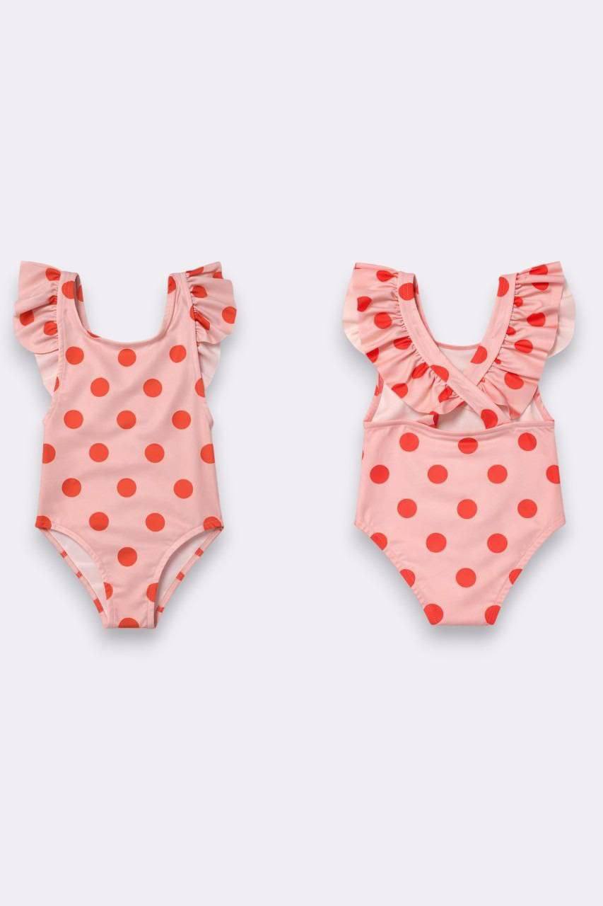 Cherry Polka beach suit