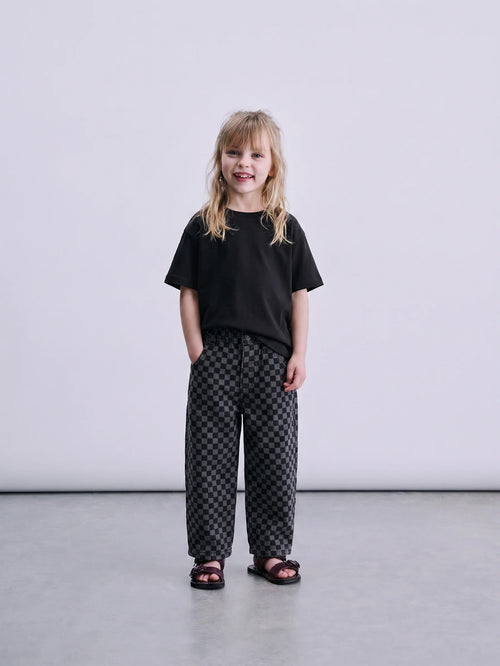 Damalı Balloon Pants