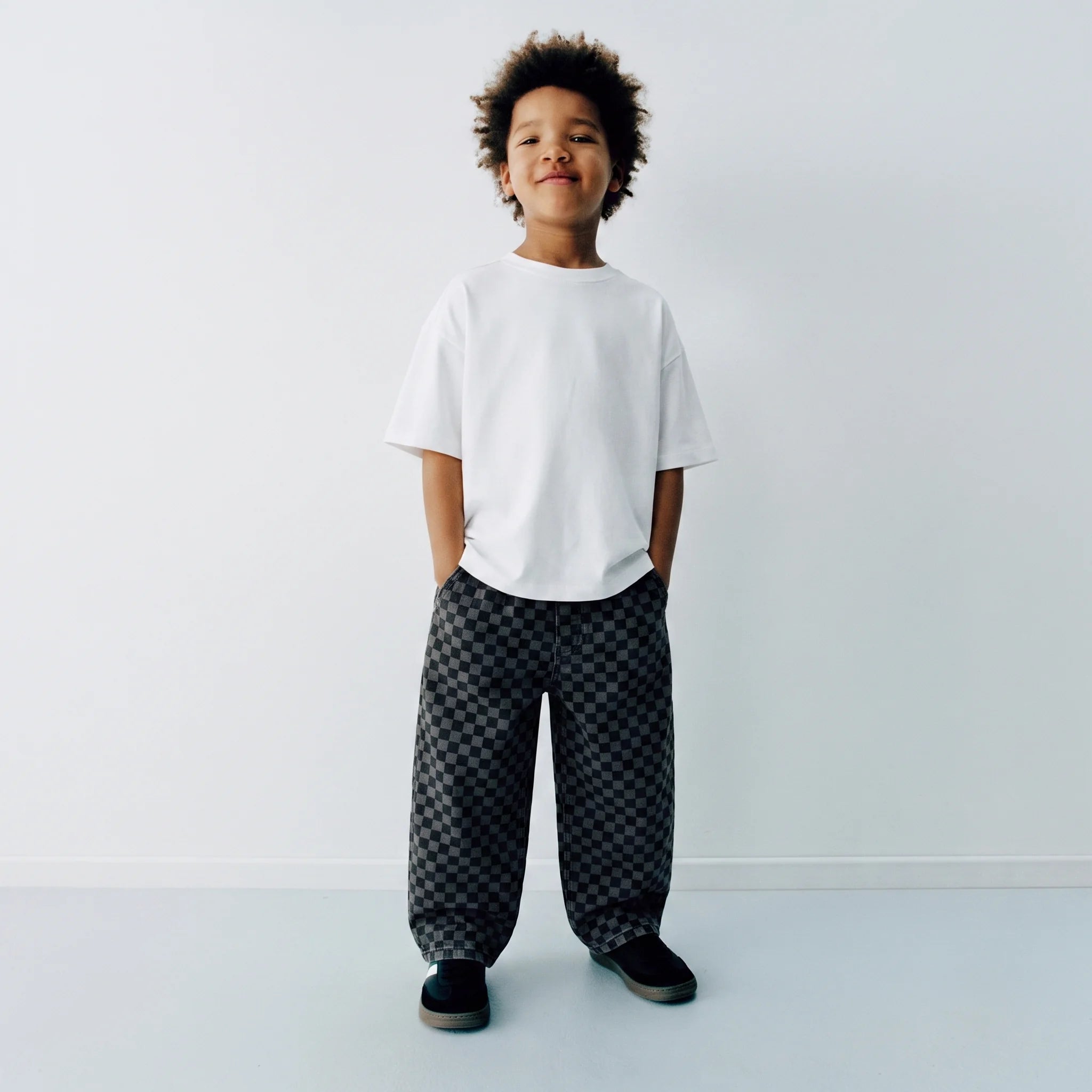 Damalı Balloon Pants